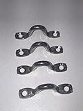 Stainless Bimini top Pad eye strap footman's loop 9.5mm Qty 4