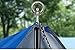 MU-MOON Adjustable Tent Tarp Canopy Pole Set of 1 for Camping Shelters and Awnings 6 Sections 7.6 feet Height Black Surface Durable Steel Rod