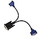 BQLZR DVI-Male DVI-I to VGA Female Monitor Video Splitter Adapter Cable for Duplicating Images,Only Divider Line Can be Used at a Time
