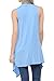 Shamaim Womens Womens Sleeveless Draped Open Front Cardigan