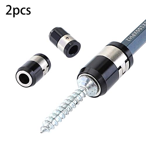 QUICATCH Universal Metric HRC60 21mm Removable Magnetizer Ring Magnetic Steel Screwdriver Bit 2PCS - Thumbnail 5