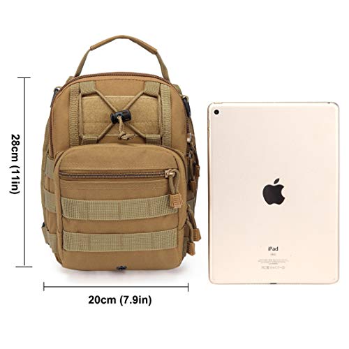 Hopopower Tactical Sling Backpack for Men Crossbody Shoulder Backpack