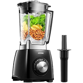 Aicook Blender Professional Countertop Blender 72oz Dishwasher Safe Jar 1450w High Speed Smoothies Blender For Ice Crushing Frozen Fruits With 4