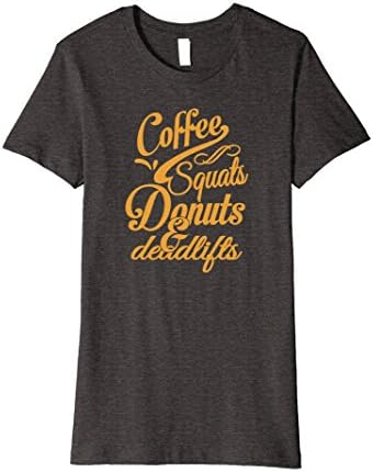 Womens Coffee,Squats,Donuts &amp; Deadlifts Medium Dark Heather