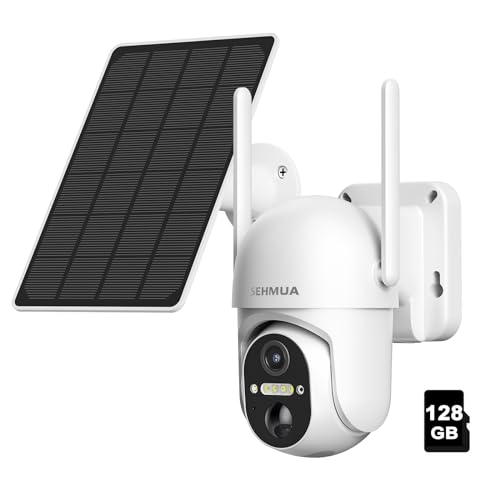 SEHMUA Solar Security Camera 2K Color Night Vision