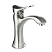 BWE Bathroom Sink Faucet with Supply Line Brushed Nickel Single Handle One Hole Lavatory Faucets Basin Mixer Tap