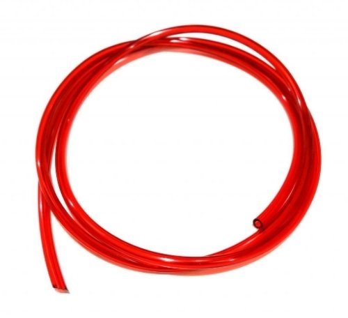 1m of Red Fuel Line 2mm ID 4mm OD for lawnmower strimmers and chainsaws