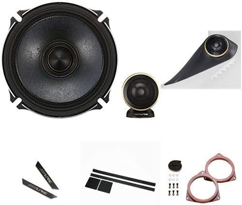 Amazon Co Jp アルパイン ヴォクシー 80系 ノア エスクァイア 専用 17cmセパレート2ウェイスピーカー X 170s インナーバッフルボード ツィーター取付けキット スピーカー音質向上キット アルパインロゴエンブレム セット 車 バイク