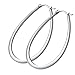 Besteel Stainless Steel Womens Teardrop Earrings Hoops 40MM 50MM 60MM