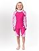 Tuga Girls Shoreline L/S & Jammer (UPF 50+), Blossom Pink, 8/10 yrs