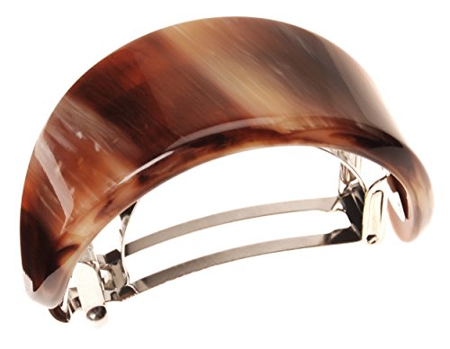 France Luxe Ponytail Barrette - Caramel Horn