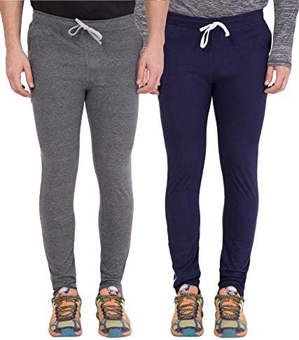 grey cotton full length track pant