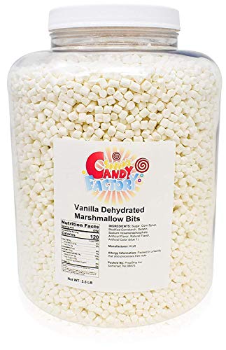 Vanilla Dehydrated Marshmallow Bits, 3.5 Lbs in Jar