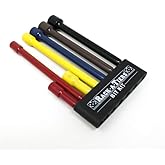 Rack-A-Tiers Hex Bit Kit (7 pcs) - Color-Coded Steel Bits for Power Drills and Screwdrivers, Electrician Hex Bits (72712)