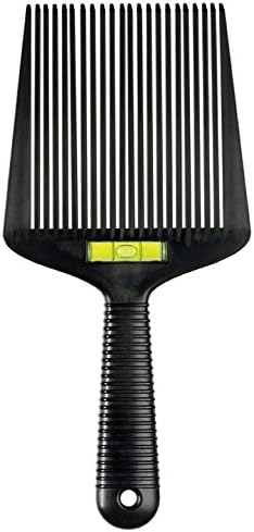 Flat Top Guide Comb With Liquid Bubble Level Flattopper Black