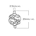 JGFinds Celtic Knot Connector Findings, Antique Silver Tone, 56 Pack (28 of Each)