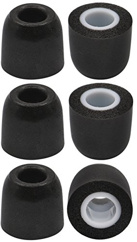 JNSA 6PCS Replacement Earbud Tips NoiseIsolation Memory Foam Eartips S Size for Jaybird X2 Jaybird X3 In-Ear Headphones, 3 Pairs Small Size