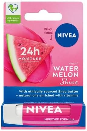 Nivea Lip Care Fruity Shine Watermelon Balm 4.8g Pack of 6