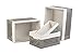 Large Wooden Crate for Storage - Decorative Wood Storage Boxes for Home Books Clothes Toys, This wood crate box / Basket/ Bin Organizer is Lined with Machine Washable Soft Linen Fabric - Grey, Large