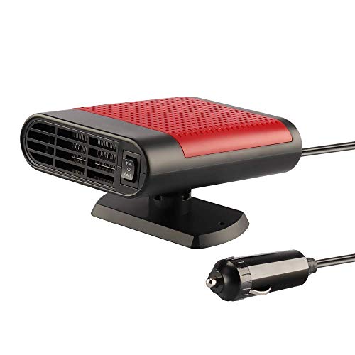 Portable Car Heater Car Defroster with Air Purification 12V 150W Auto Car 30 Seconds Fast Heating Defrost Defogger Demister Vehicle Ceramic Heater Fan for Windshield (Red) - Thumbnail 7