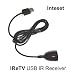 Inteset IReTV USB IR Receiver for use with Nvidia Shield (2nd Gen & 2019 Pro), F-TV, Kodi, PCs, Raspberry Pi & Other Streamers with The INT422 & Harmony Remotes (Remote not Included)