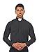 Men's Long Sleeves Tab Collar Clergy Shirt Black (15 - 15 1/2 (32-33))