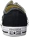 Converse M9166- Chuck Taylor All Star Unisex Ox Low Top Black Sneakers, 10 Women/8 Men