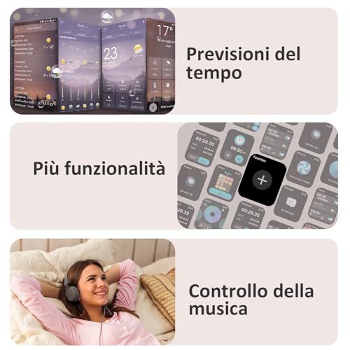Blackview Smartwatch for Men and Women, Make and Answer Calls, 1.85 Inches Smart Fitness Watch, Heart Rate Monitor, Sleep Monitor, Calculators for Android iOS