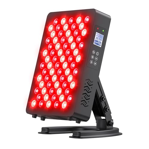 STASUN Dual-Chip Red Light Therapy,70 LEDs Infrared Lamp Panel,350W 660 & 850nm Near Infrared Device with Remote Control for Face, Body,Skin,Sleep