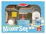 Kitchen Melissa & Doug 9840 Make-a-Cake Mixer Set, Wooden - Quantity 6 Book
