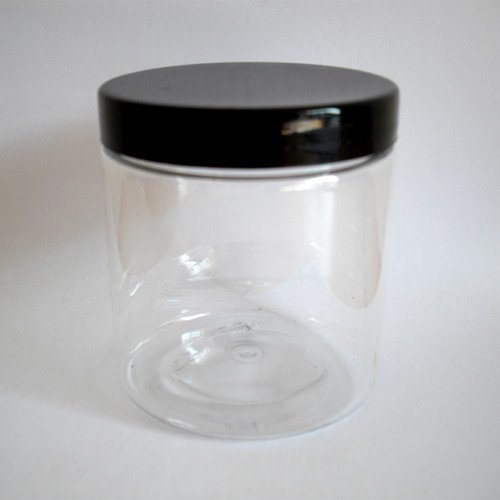 Aromabar 5 X 250ML PET Plastic Jars for Scrubs, Salts, Creams or Crafts