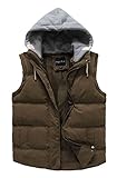 Cloudy Arch Women's Winter Outwear Vest Detachable Hood Waistcoat