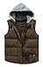Cloudy Arch Women's Winter Outerwear Vests Detachable Hood Waistcoat