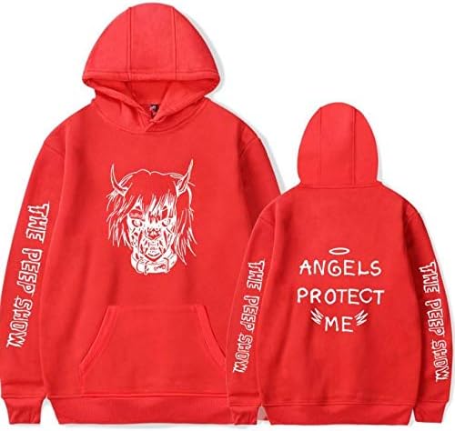 red hoodie fashion