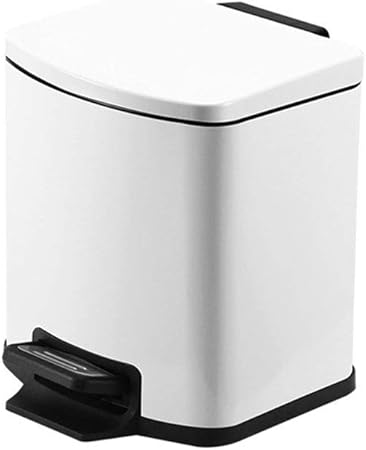 Bote de basura silencioso de gran capacidad, cubo de basura de acero
