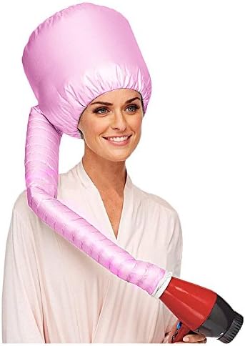 PU Beauty Pure Acoustics Quick-Dry Salon Pro Hair Bonnet Dryer Attachment, Pink, 0.0625 Pound