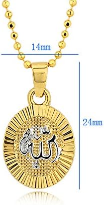 Islamic Arabic Calligraphy Necklace Pendant Spiritual Religious Jewelry
