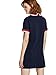 SheIn Women's Peter Pan Collar Bow Tie Short Sleeve Shift Dress