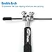 TOPTREK Jump Rope Adjustable Steel Cable with PU Cover (3M) Skipping Rope Premium Aluminium and Comfortable Anti-Slip Handles Speed Rope for Fitness Crossfit Speed Fast Tranning GYM MMA