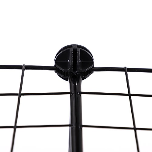 BASTUO Wire Cube Plastic Connectors for Storage cabinet and Shelf, Set of 8, Black