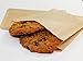 Natural Kraft Brown Paper Snack Sandwich Bags + White Stickers for Sealing. 100% Chlorine-Free, Unbleached, Eco Alternative to Plastic Fold Top/Zippered Bags. Made in USA. 125 Sleeves/Pack
