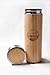 VNHOME Bamboo Tea Infuser Tumbler Bottle 17 Oz – BPA Free Stainless Steel Body, Insulated Double Vacuum Walls, Leakproof Lid Cup – Brew & Steep Loose Leaf Tea, Coffee, Travels, Gym, Office & More