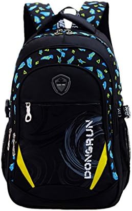 Eshops School Backpacks for Boys Bookbag for Kids Student Backpack (Printed Black)