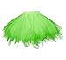 Kileyi Womens Tutu Costume Adult Party Dance Tulle Skirt Short Fluffy Petticoat Grass S