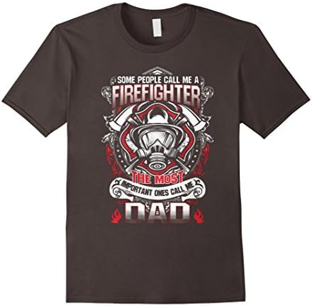Men's Firefighter dad shirt Medium Asphalt