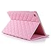 iPad Mini 1/2/3 Cover,Inspirationc iPad Mini 1/2/3 Crown Pattern Heavy Duty Rugged Leather Flip Smart Cover for Apple iPad Mini 1/2/3 Bling Diamond Protective Stand Case--Pink