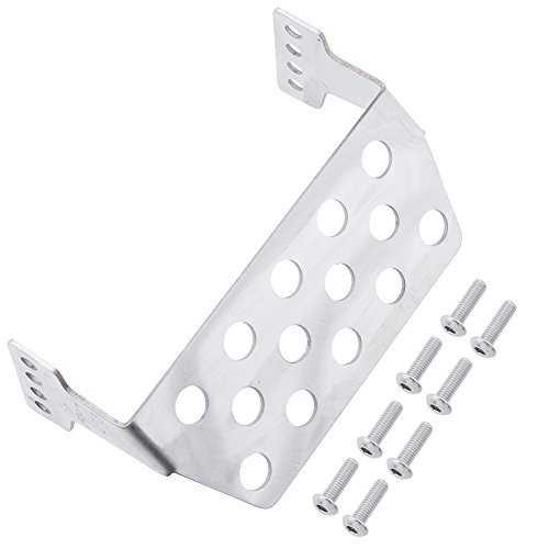 HobbyPark Metal Rear Chassis Protector Plate Stainless Steel for 1/10 Scale Traxxas Trx-4 RC Crawler OP Parts