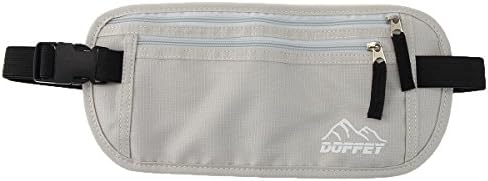 Travel Money Belt, Doffey RFID Blocking Security Fanny Pack, Hidden Waist Passport Wallet Phone Holder for Running