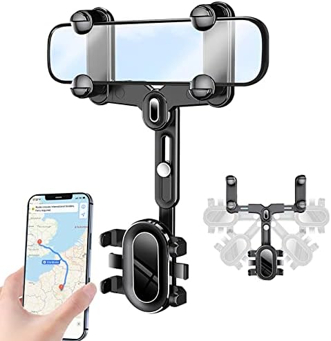 Car Rear Rear View Mirror Phone Holder Amazon Dabuu Universal Car