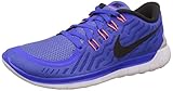 Nike Women's Free 5.0 Racer Blue/Black/Chlk Blue/White Running Shoe 8 Women US
